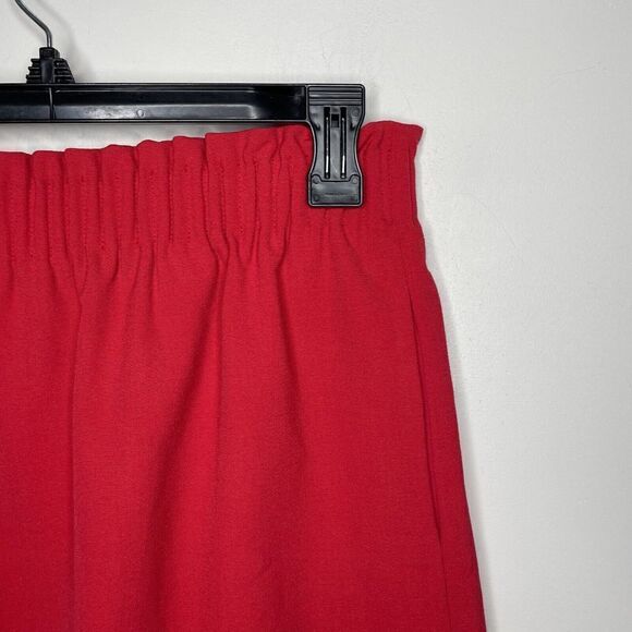 J CREW Skirt Womens 6 Red Sidewalk Pull-On Skirt Stretch Pockets J4492 - Picture 2 of 9